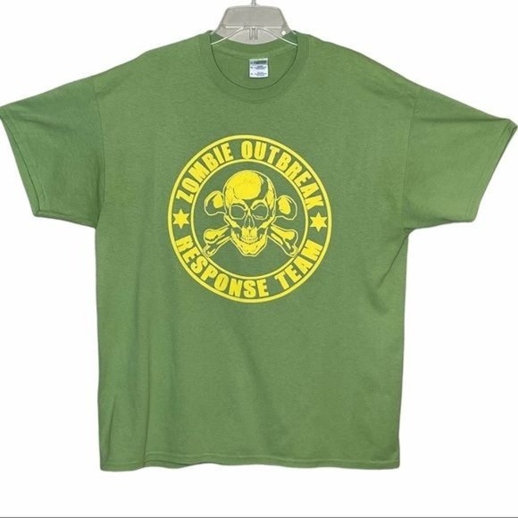 Zombie Outbreak Response Team Green Tee Size XL - Picture 1 of 10